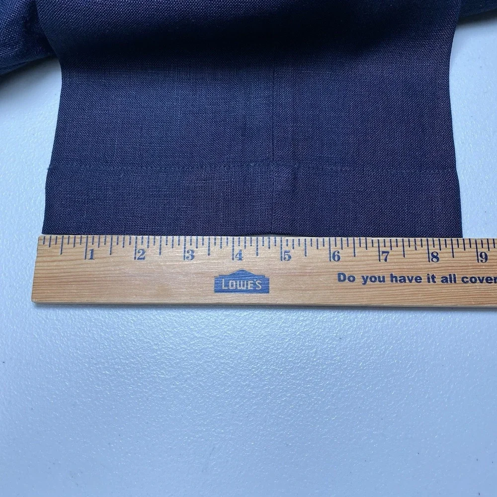 Polo by Ralph Lauren Pants 38x30 (38x29.5) Flat Front Linen Cotton Navy